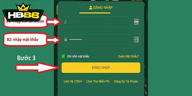 Truy cập tài khoản thành viên để tận hưởng sản phẩm cá cược tại HB88 Truy cập tài khoản thành viên để tận hưởng sản phẩm cá cược tại HB88